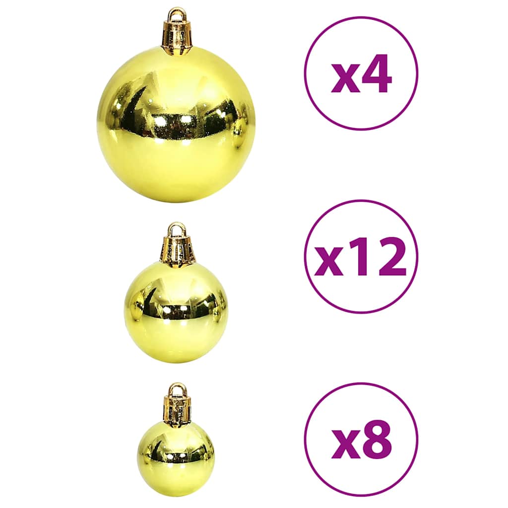 Palline di Natale 100 pz Verde Chiaro 3 / 4 / 6 cm
