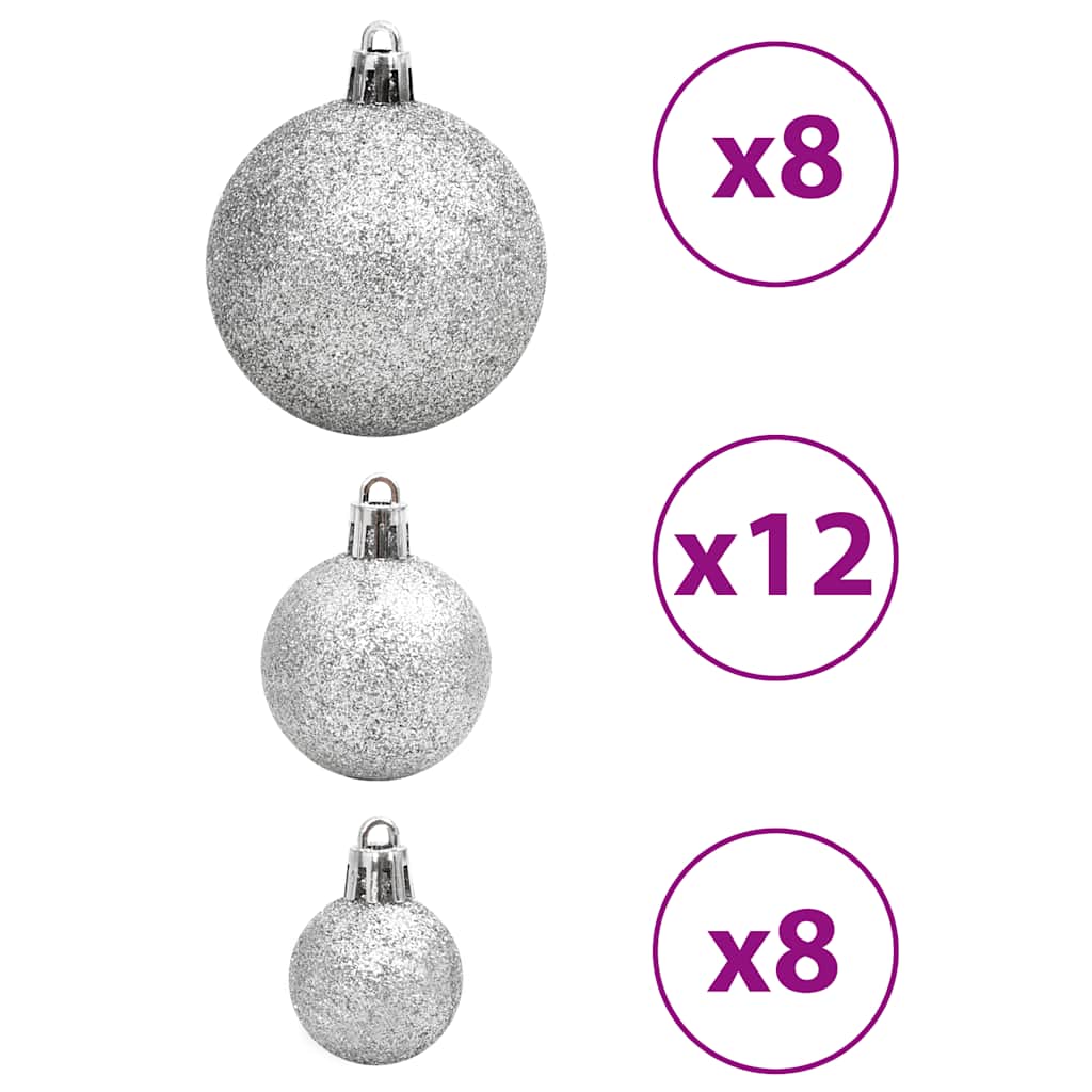Palline di Natale 100 pz Blu e Argento 3 / 4 / 6 cm