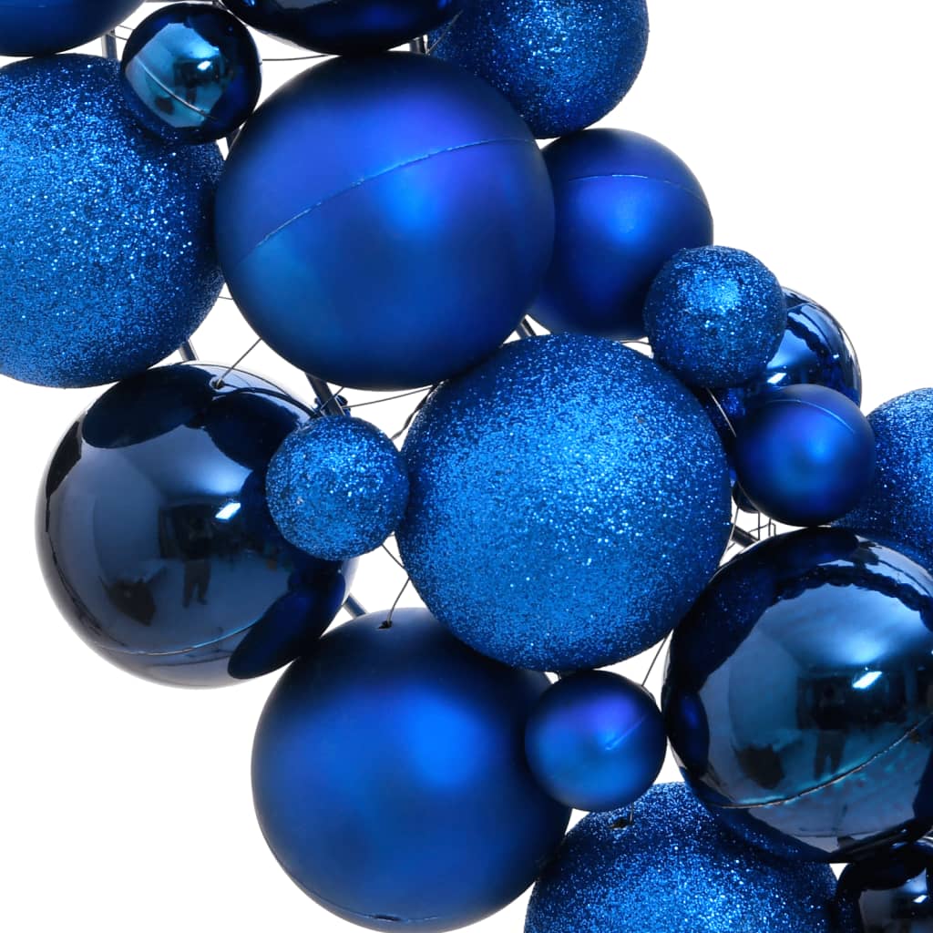 Ghirlanda di Natale Blu 45 cm in Polistirene