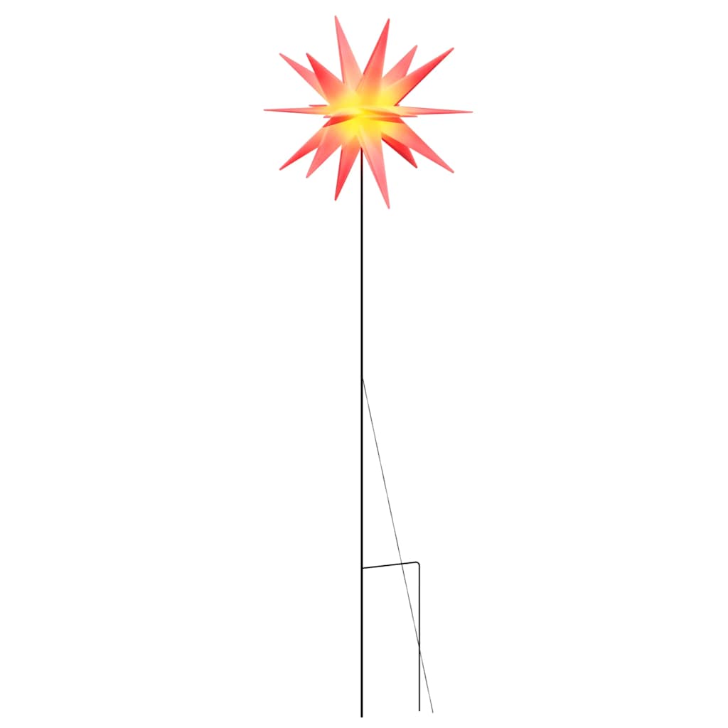 Luce di Natale con Picco Terra e LED Pieghevole Rossa 57 cm
