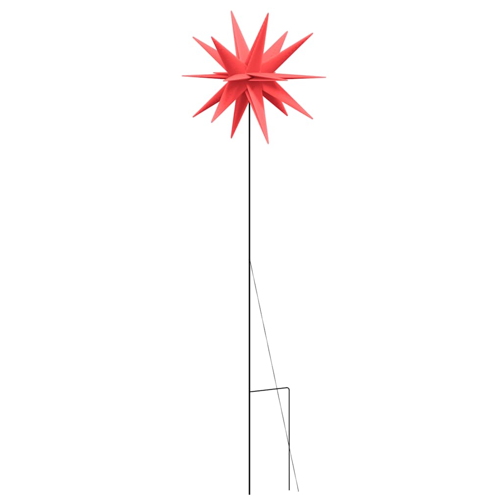 Luce di Natale con Picco Terra e LED Pieghevole Rossa 57 cm