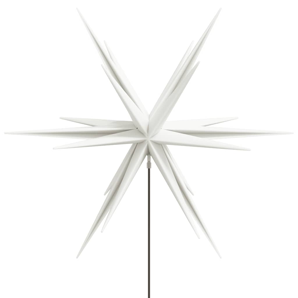 Luce di Natale con Picco Terra e LED Pieghevole Bianca 57 cm