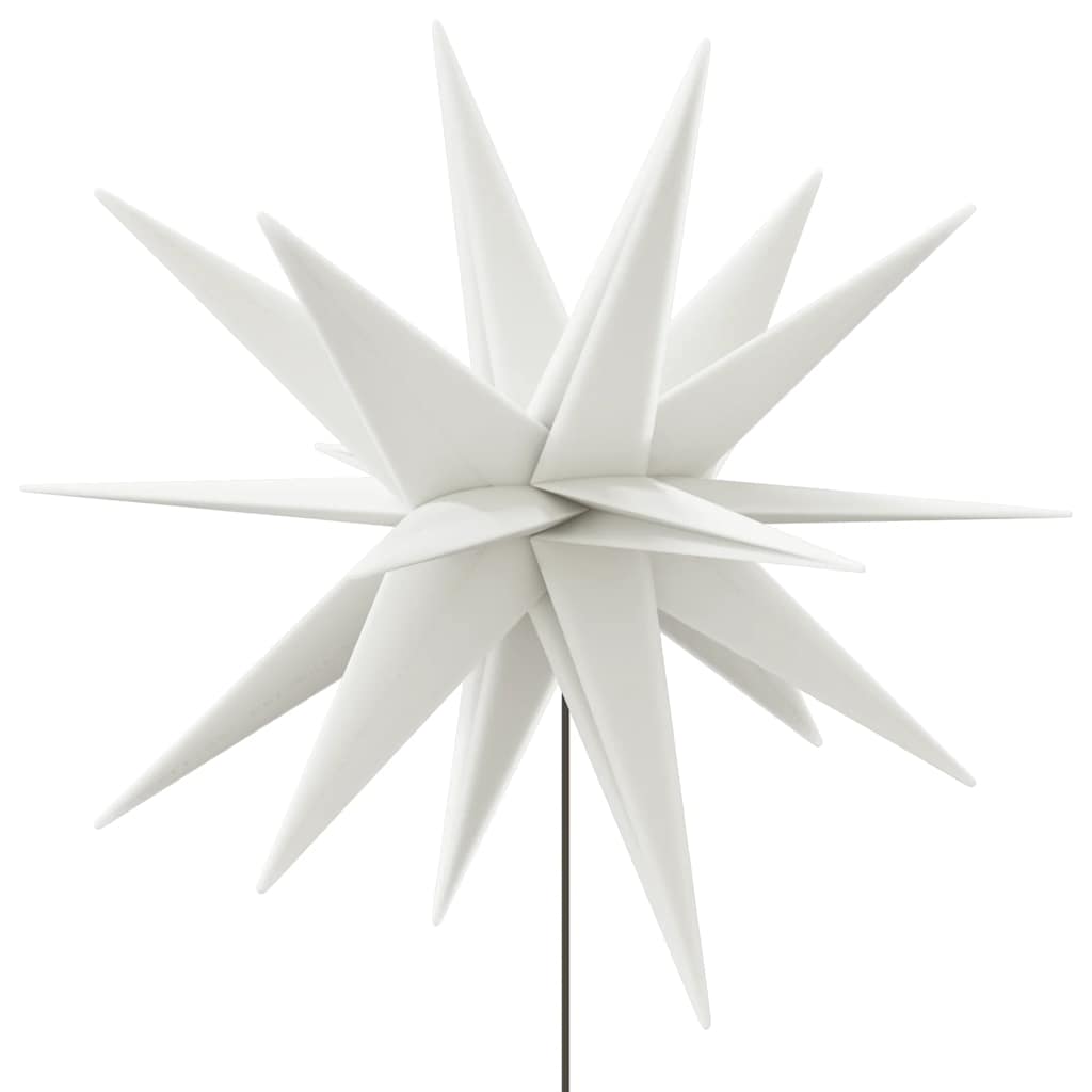 Luce di Natale con Picco Terra e LED Pieghevole Bianca 57 cm