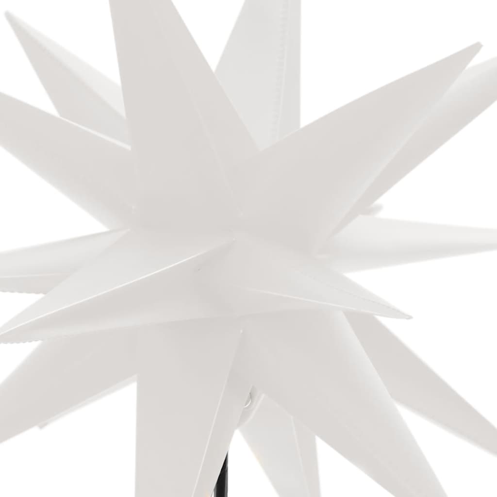 Luce di Natale con Picco Terra e LED Pieghevole Bianca 57 cm