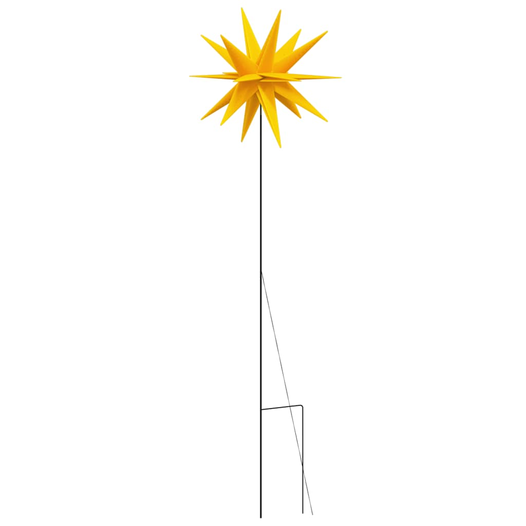 Luce di Natale con Picco Terra e LED Pieghevole Gialla 57 cm
