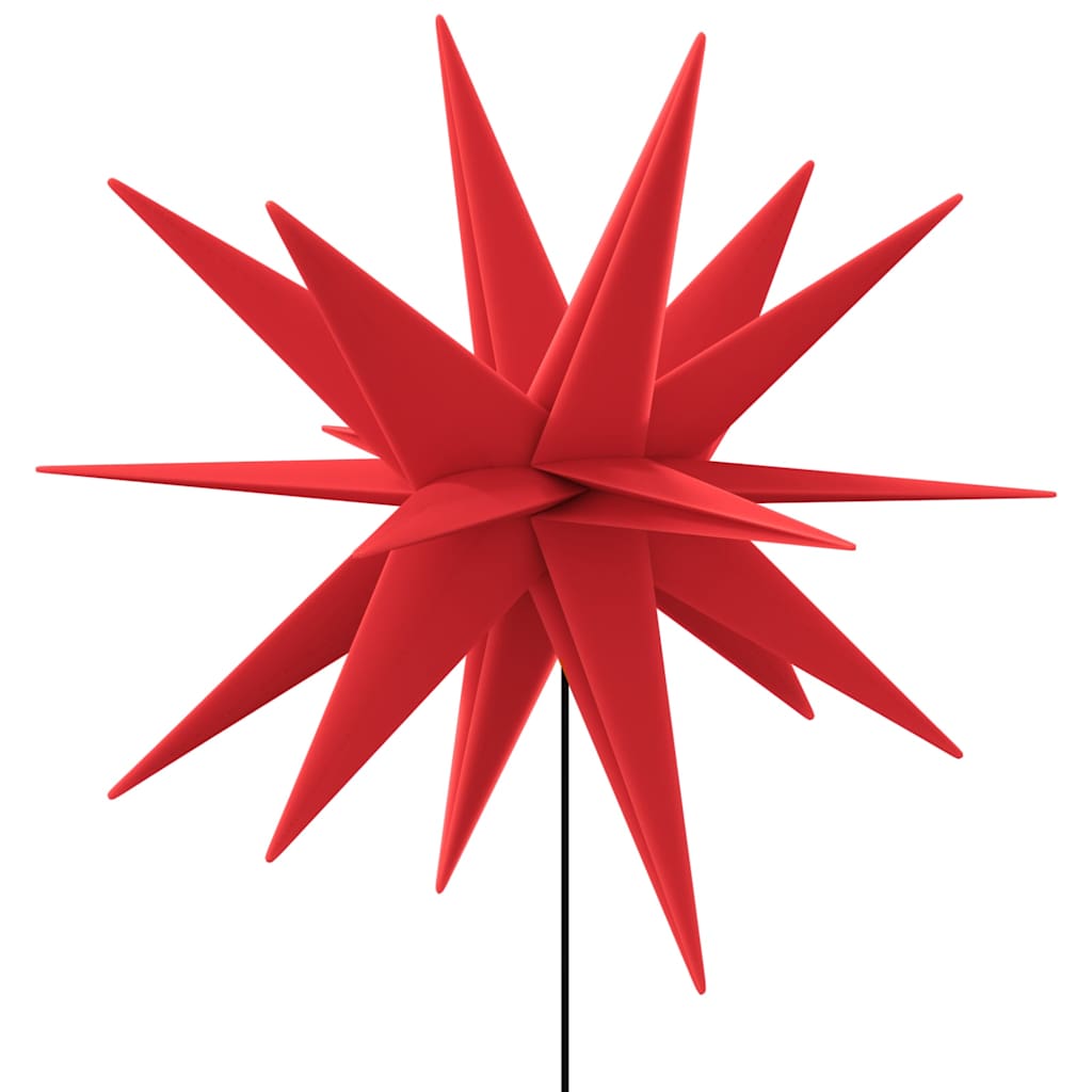 Luci di Natale con Picchi e LED 3 pz Pieghevoli Rosse 35 cm