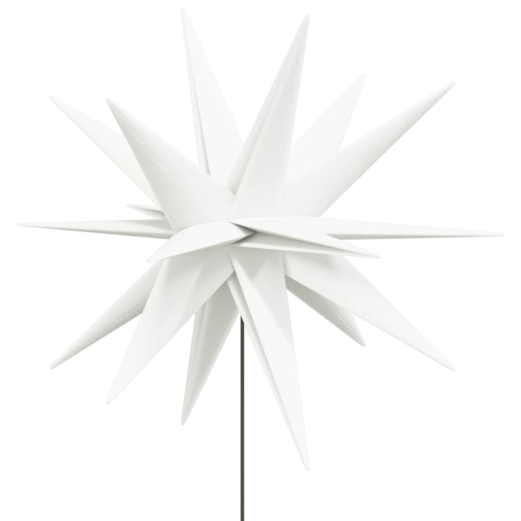 Luci di Natale con Picchi e LED 3 pz Pieghevoli Bianche 35 cm