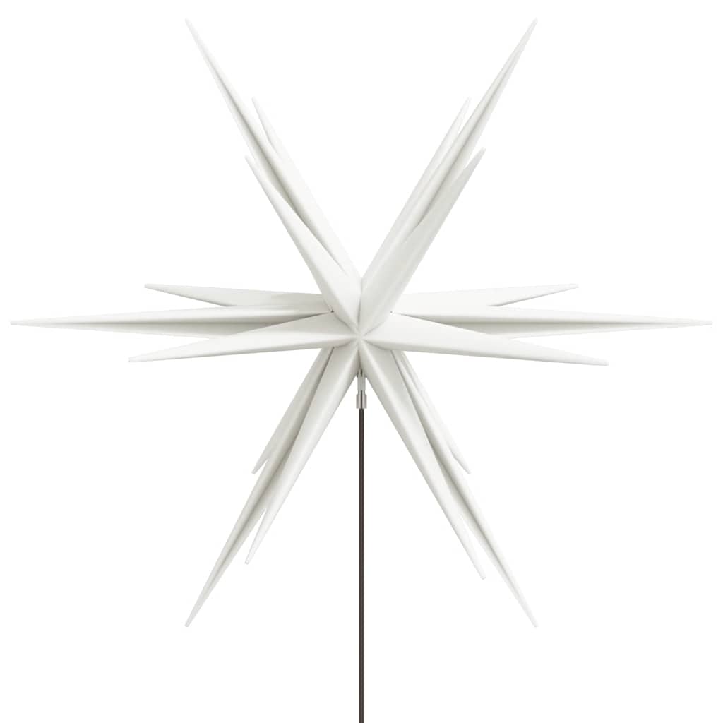 Luci di Natale con Picchi e LED 3 pz Pieghevoli Bianche 35 cm