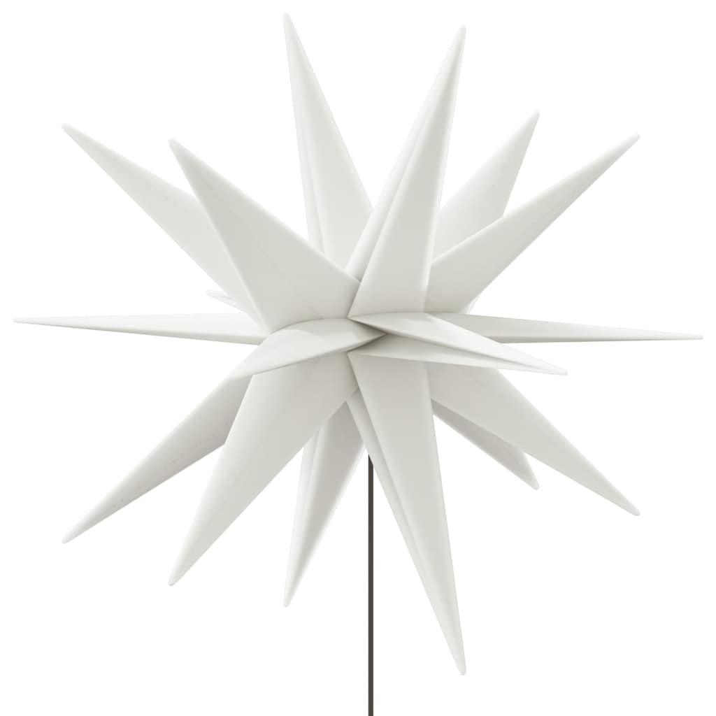 Luci di Natale con Picchi e LED 3 pz Pieghevoli Bianche 35 cm
