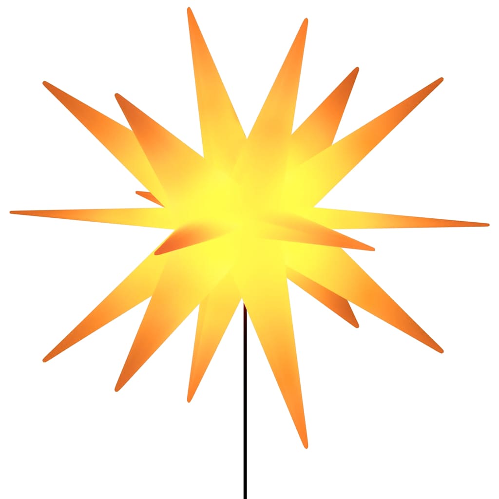 Luci di Natale con Picchi e LED 3 pz Pieghevoli Gialle 35 cm