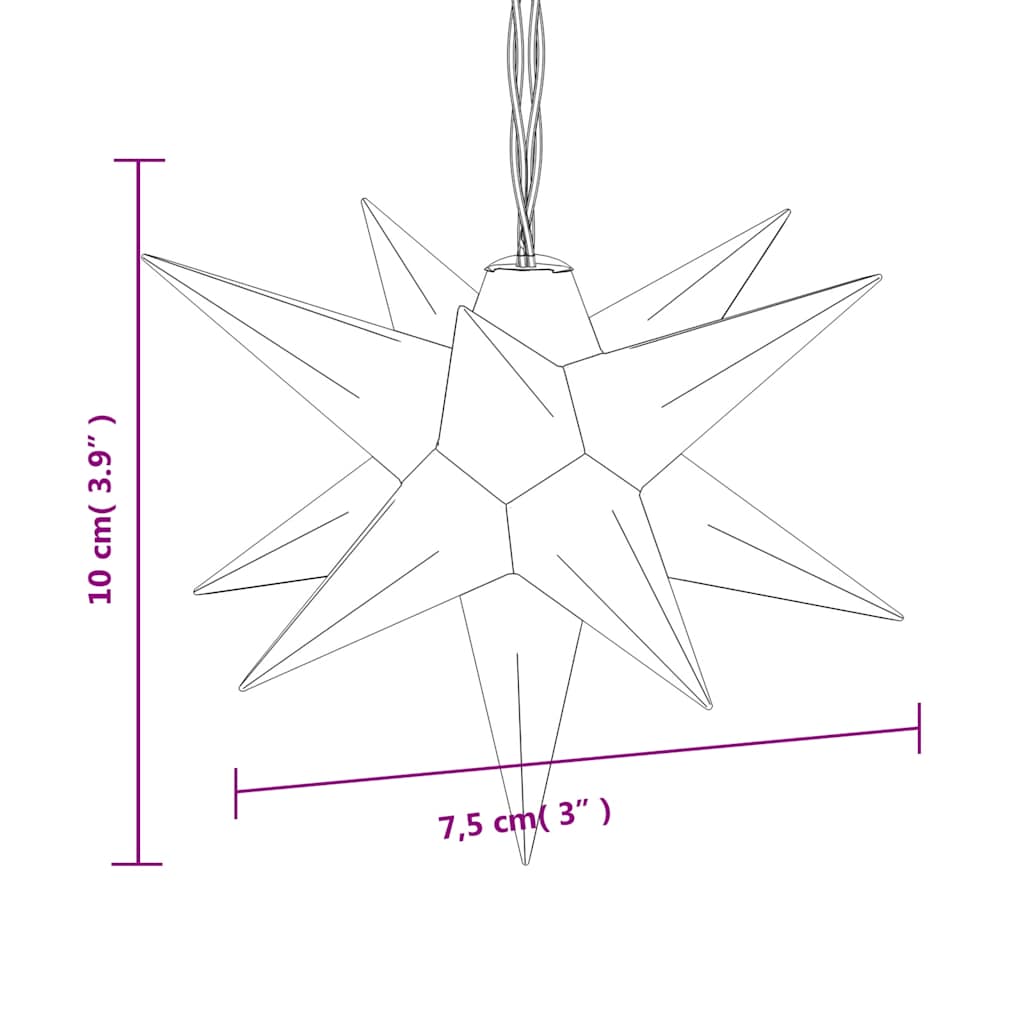 Luci di Natale 10 LED Bianche 10 cm