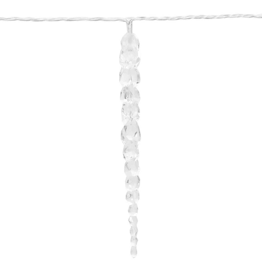 Luci di Natale a forma di ghiacciolo 200 LED Bianco freddo 20 m Acrilico PVC