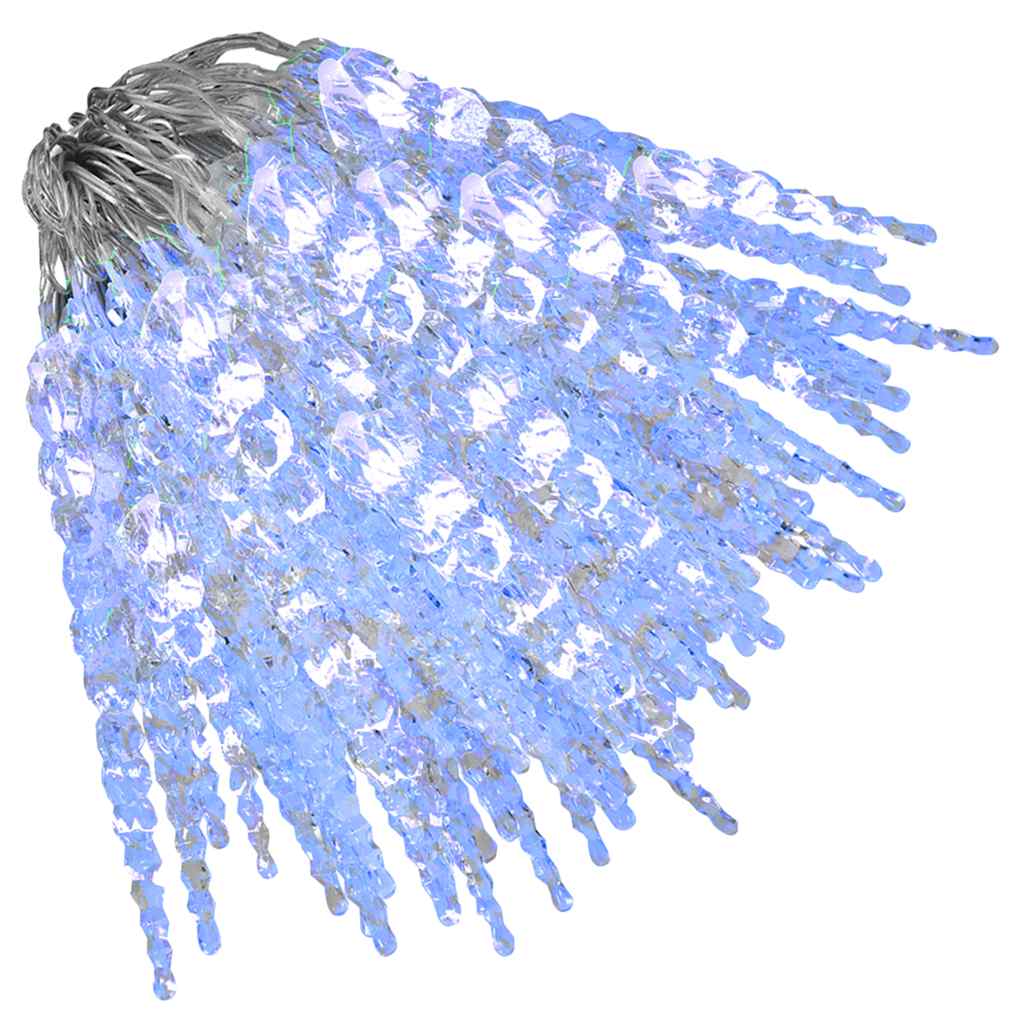 Luce Natale a Ghiacciolo 200 LED Blu 20 m Acrilico PVC