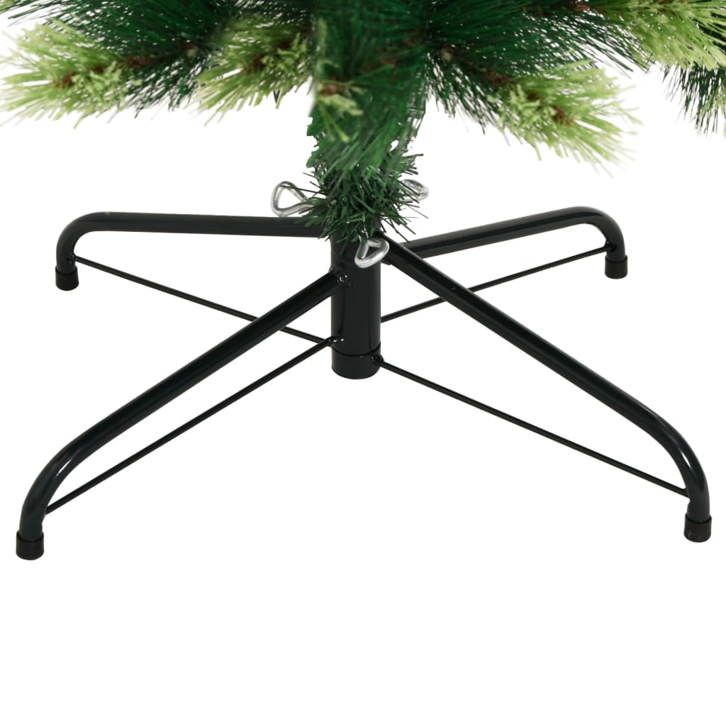 Albero di Natale Artificiale Incernierato con Base 120 cm
