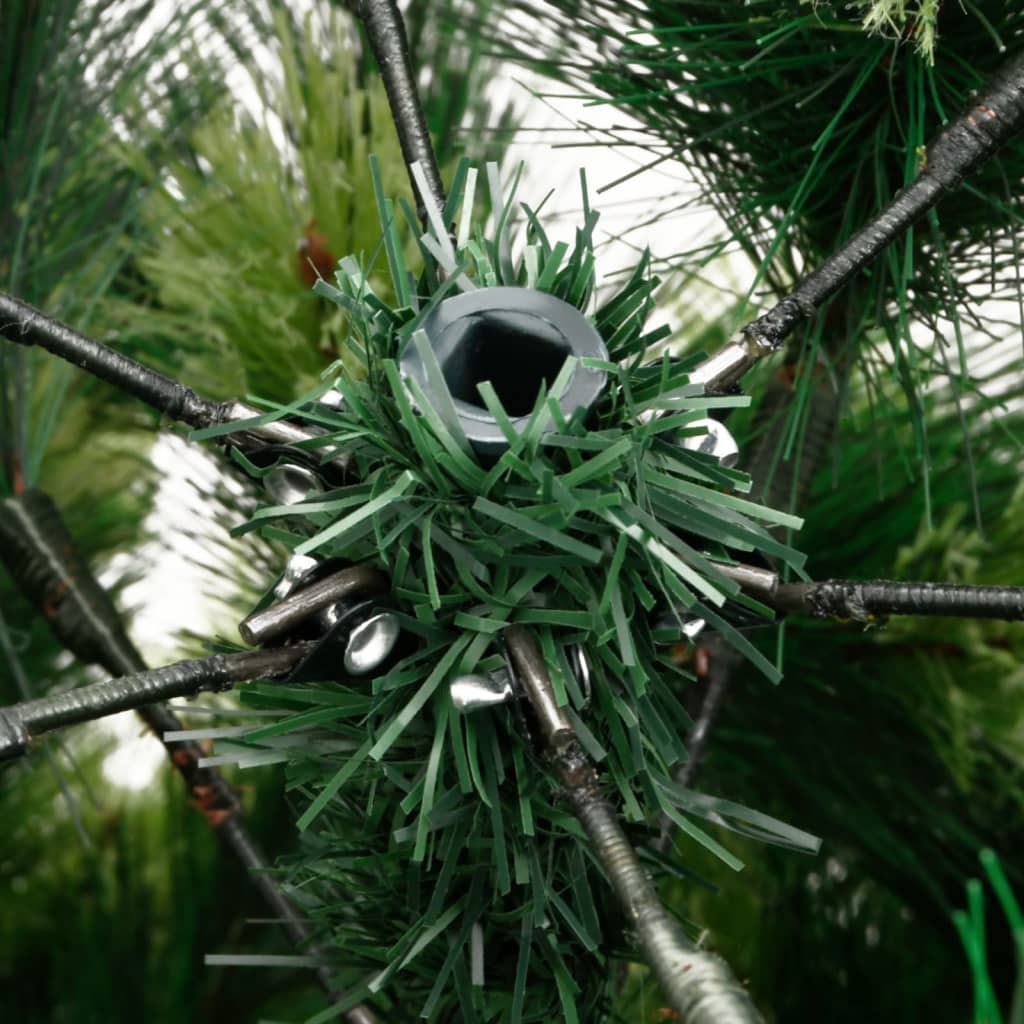 Albero di Natale Artificiale Incernierato con Base 120 cm