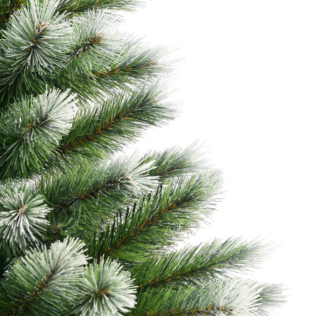 Albero Natale Artificiale Incernierato con Neve Fioccata 180 cm