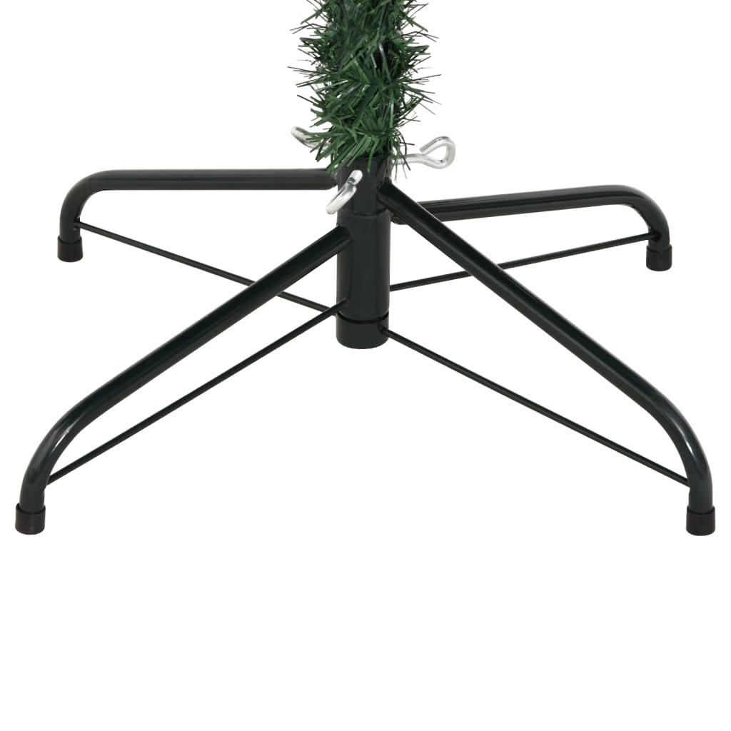 Albero Natale Artificiale Incernierato con Neve Fioccata 210 cm