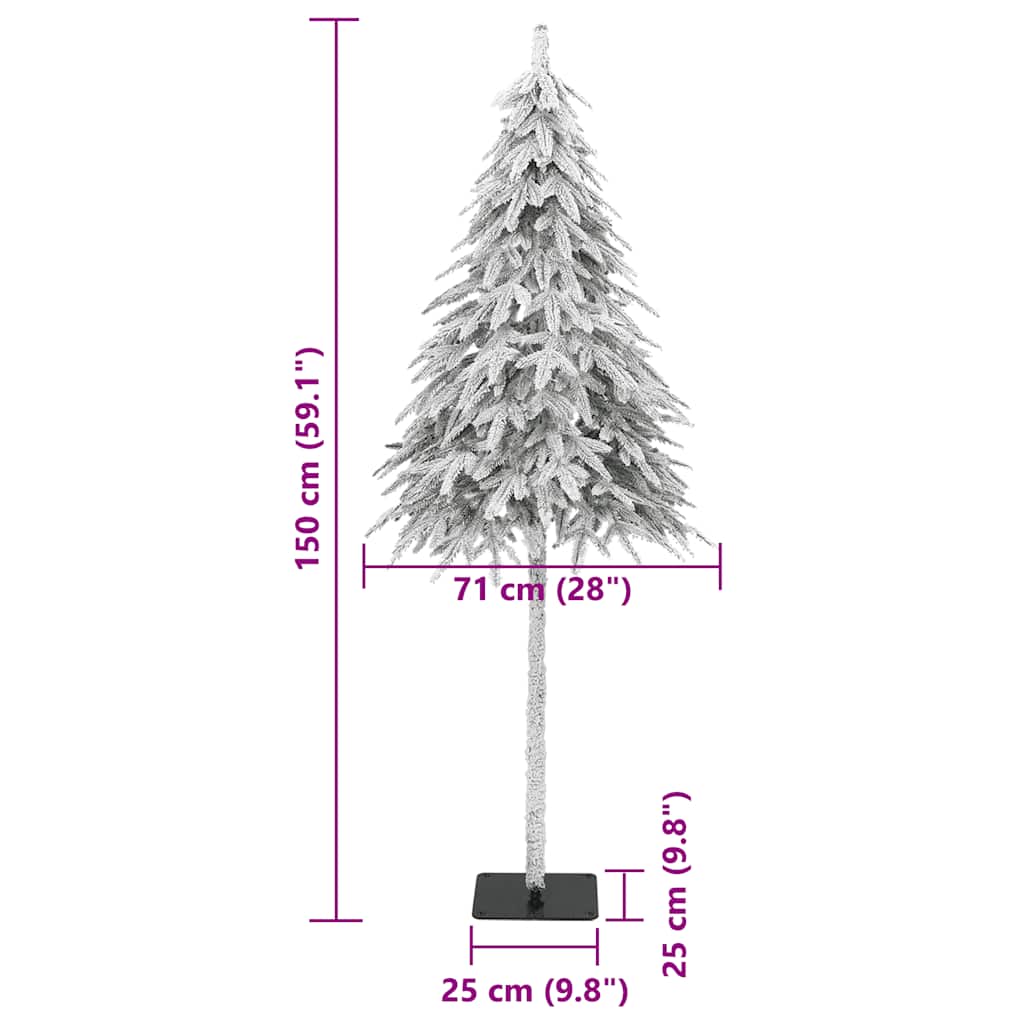 Albero di Natale Artificiale con Neve Fioccata 150 cm