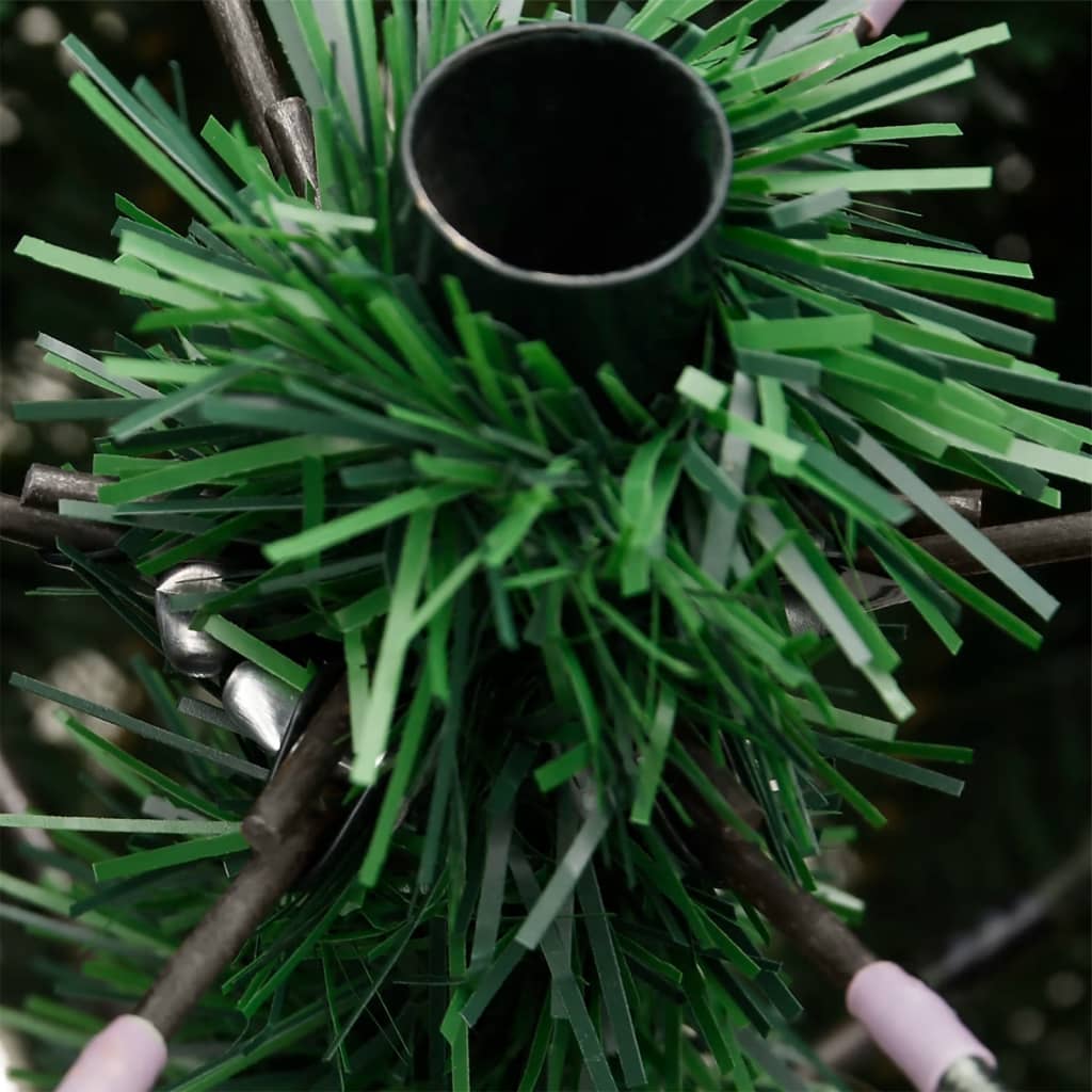 Albero di Natale Artificiale Incernierato con Base Verde 180 cm