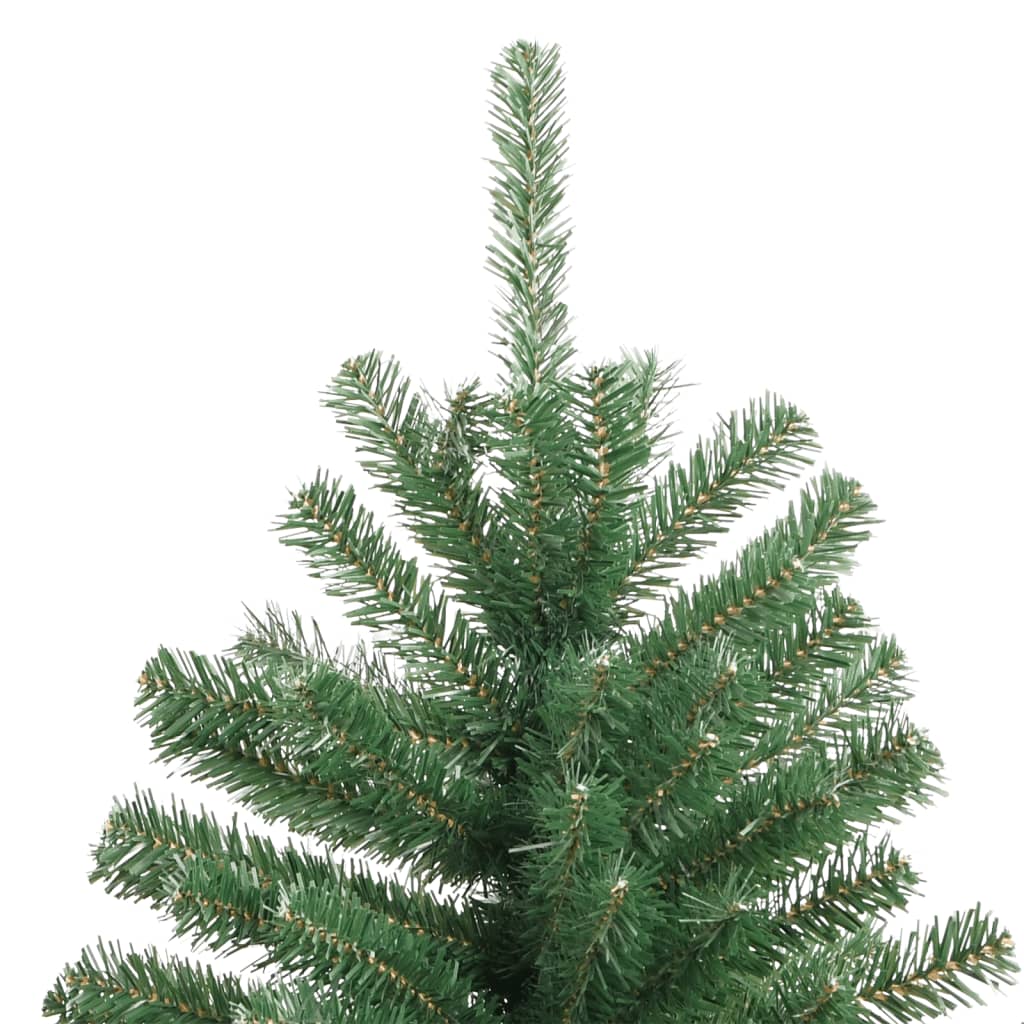 Albero di Natale Artificiale Incernierato con Base Verde 210 cm
