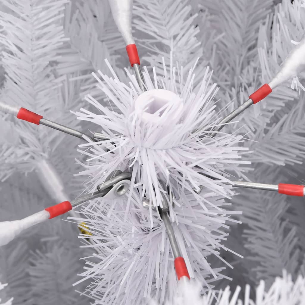 Albero Natale Artificiale Incernierato con Neve Fioccata 210 cm