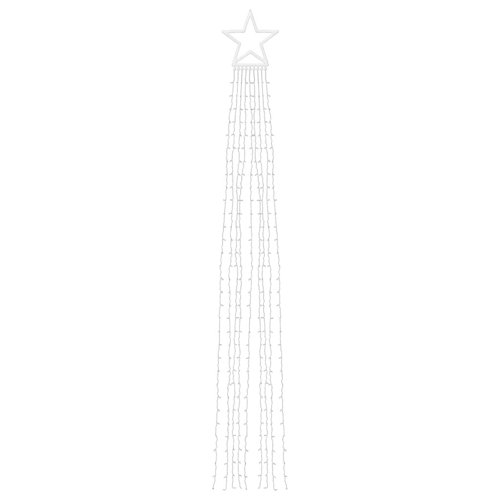 Illuminazione per Albero di Natale 320 LED Bianco Caldo 375 cm