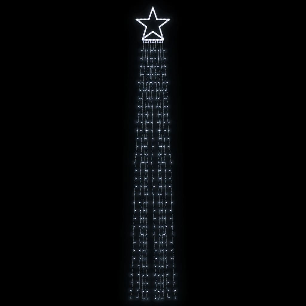 Illuminazione per Albero di Natale 320 LED Bianco Freddo 375 cm