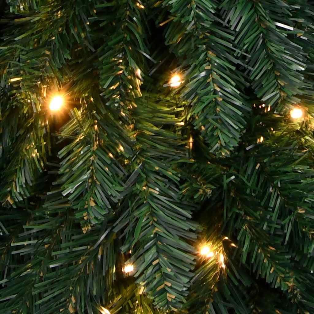 Albero di Natale Artificiale Preilluminato con 80 LED 150 cm
