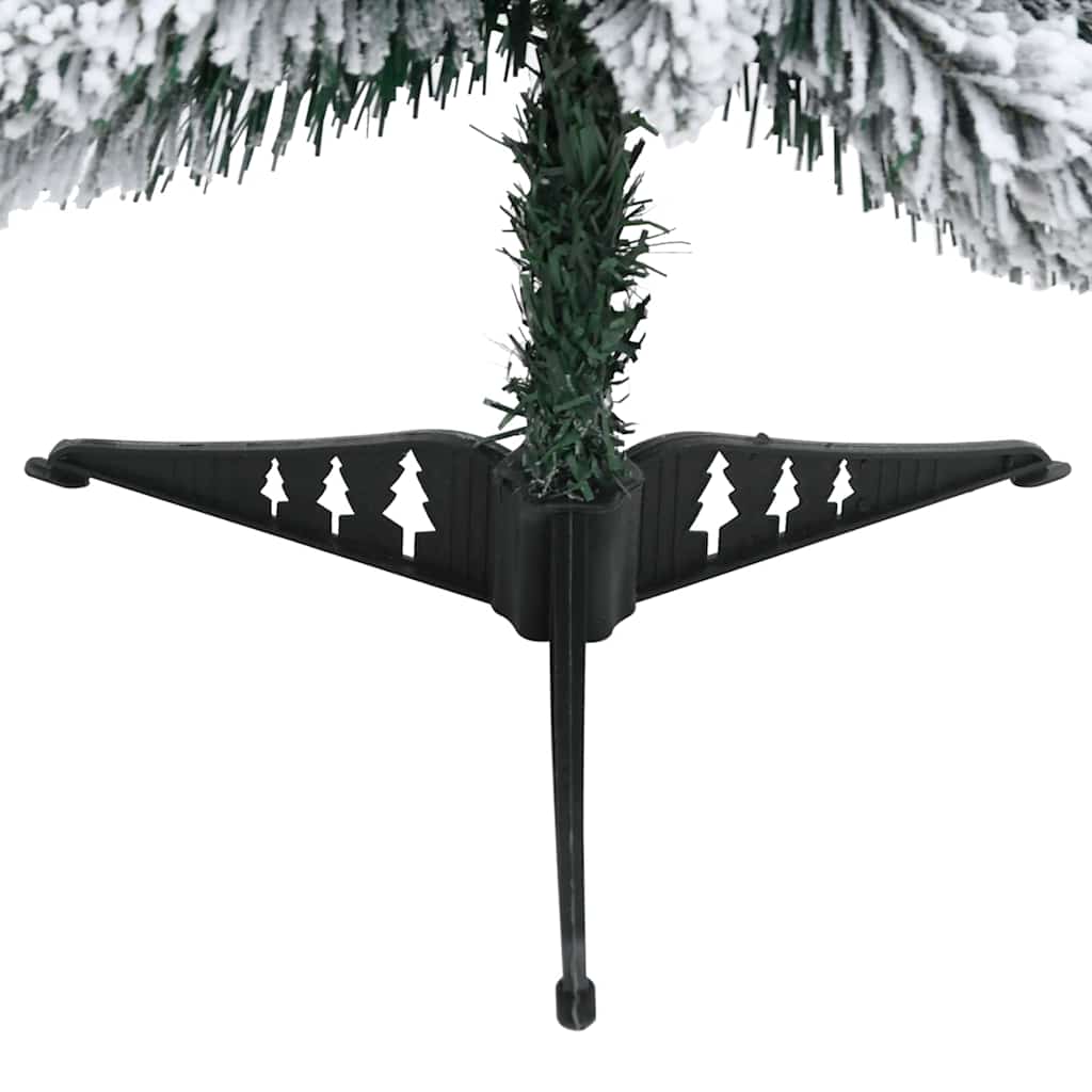 Albero di Natale Artificiale con 45 LED e Neve Floccata 90 cm