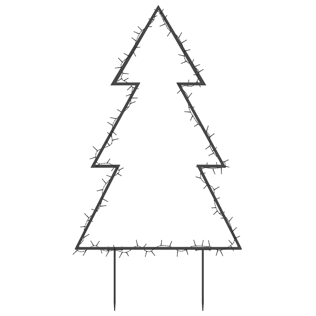Decorazione Luminosa Natalizia con Picchetti Albero 115LED 90cm