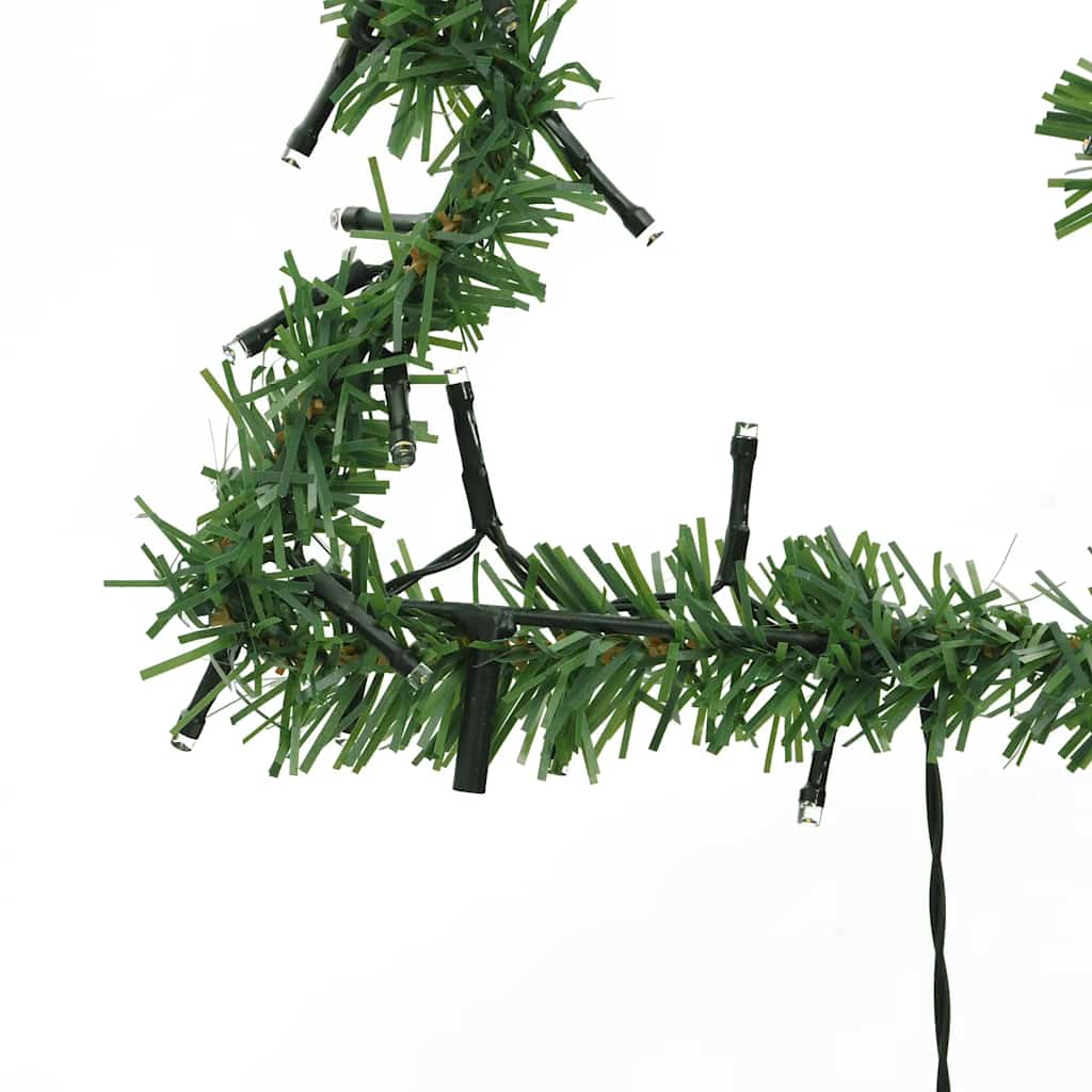 Decorazioni Luminose Natalizie Picchetti 3pz Albero 50LED 30cm