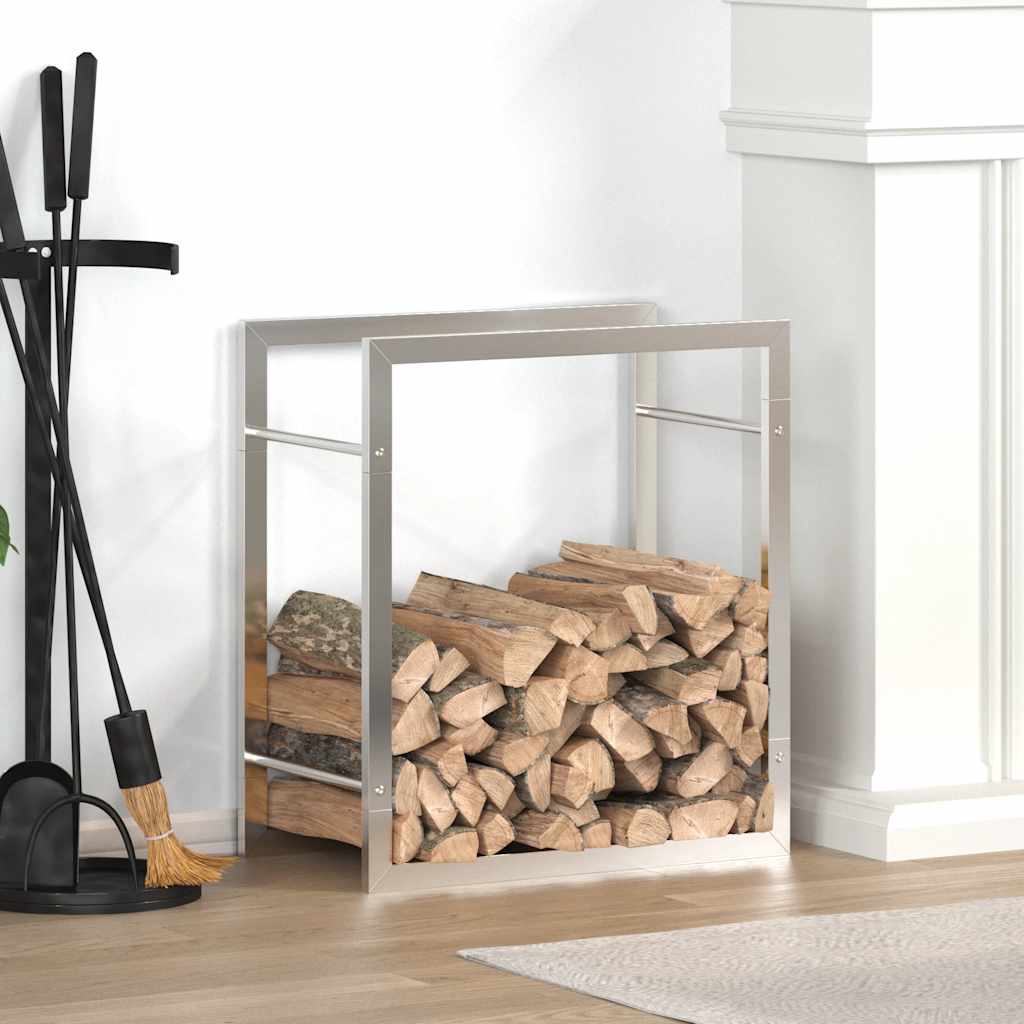 Portalegna 50x28x56 cm in Acciaio Inossidabile