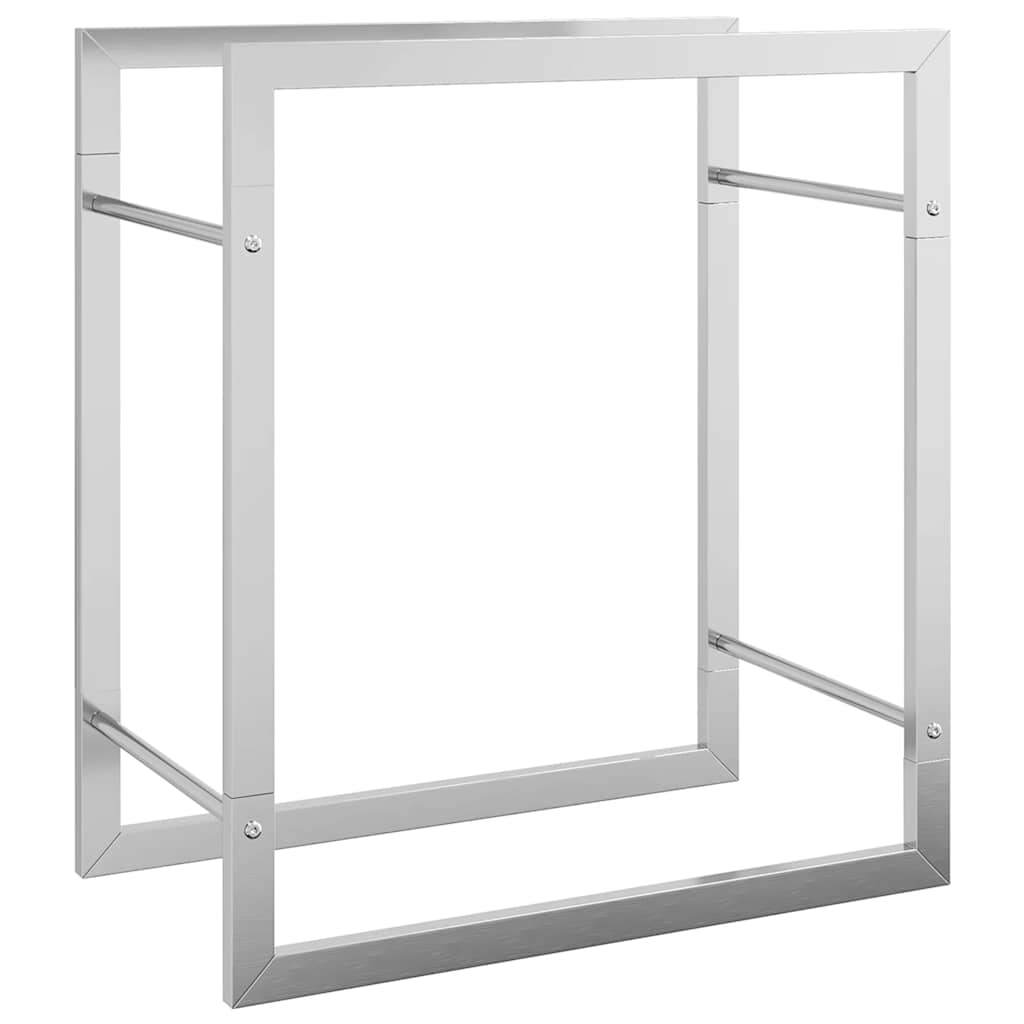 Portalegna 50x28x56 cm in Acciaio Inossidabile