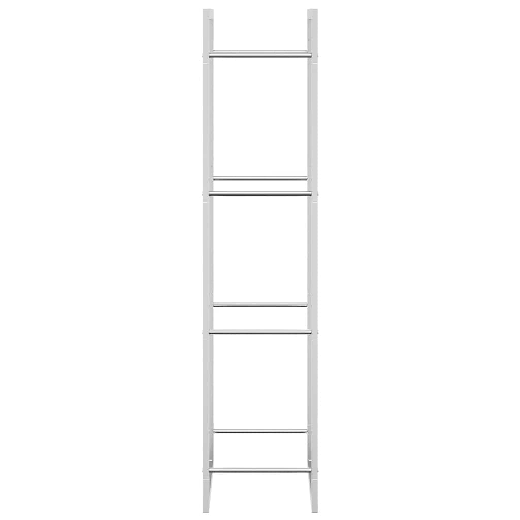 Portalegna 50x28x132 cm in Acciaio Inossidabile