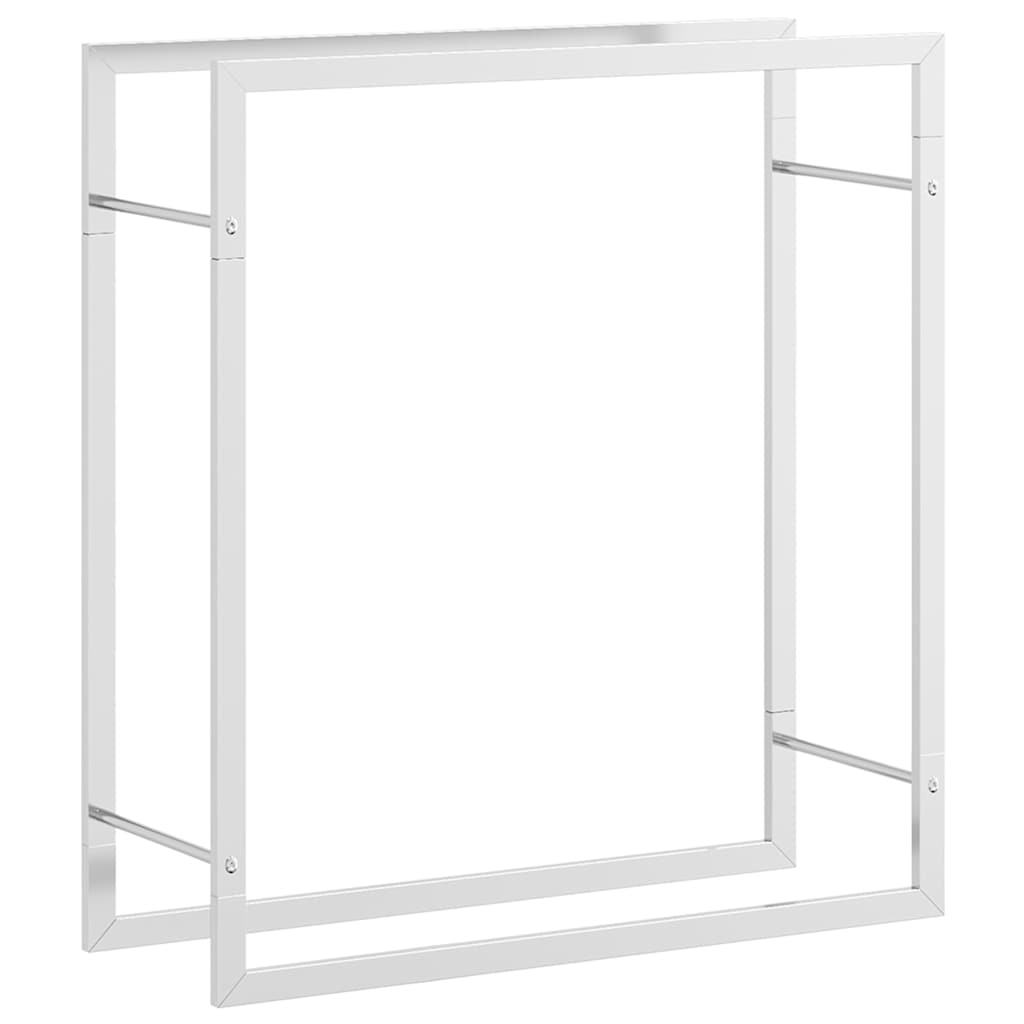 Portalegna 80x28x86 cm in Acciaio Inossidabile
