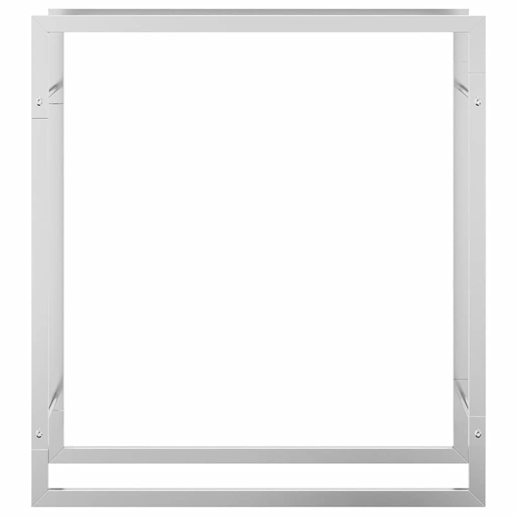 Portalegna 80x28x86 cm in Acciaio Inossidabile