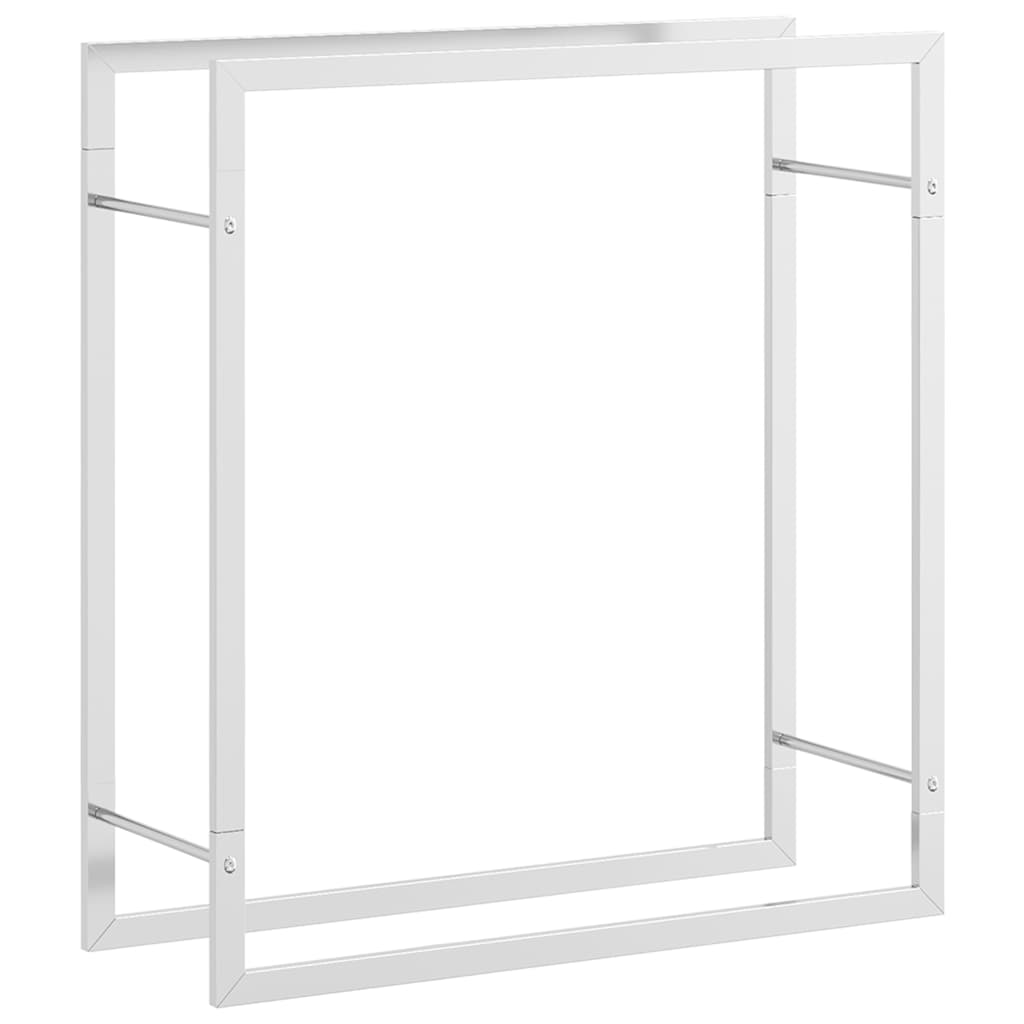 Portalegna 80x28x86 cm in Acciaio Inossidabile