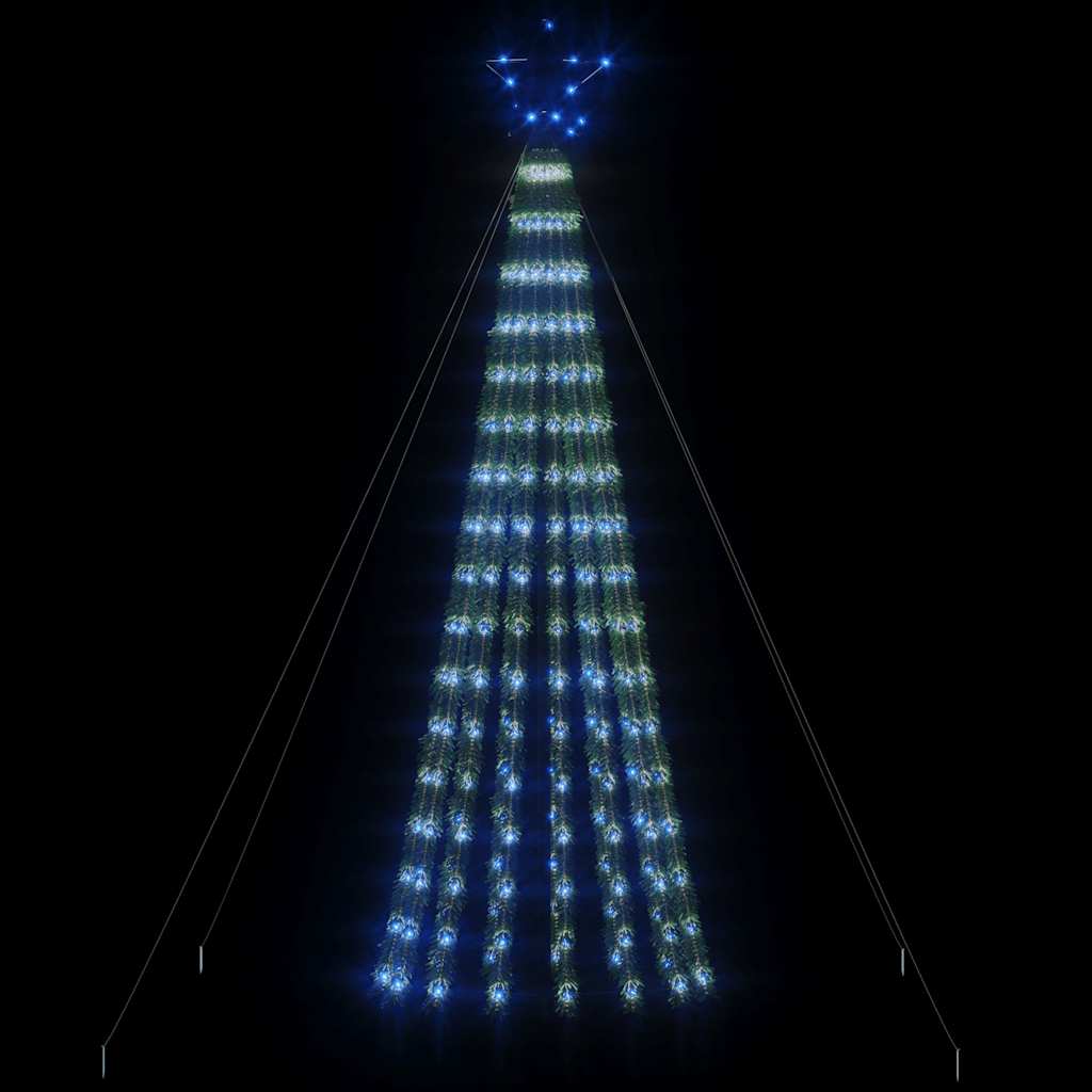 Albero di Natale a LED 275 LED Blu 180 cm
