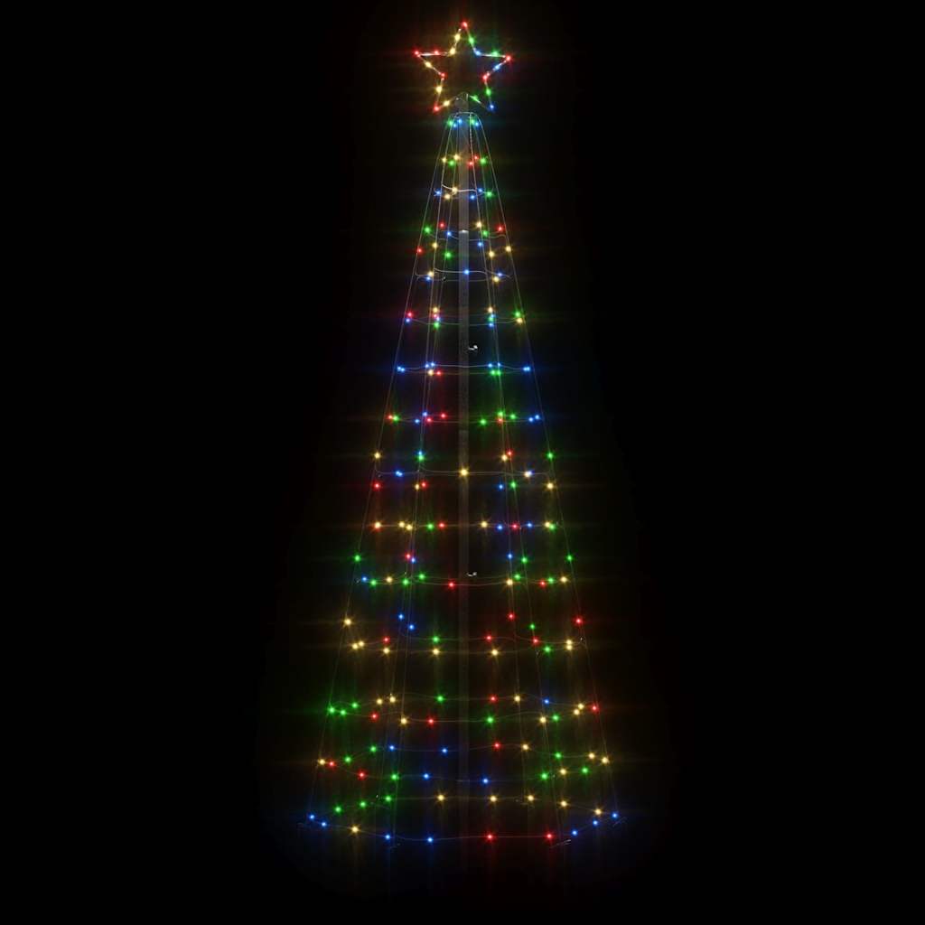 Albero di Natale a LED con Punte 220 LED Colorato 180 cm