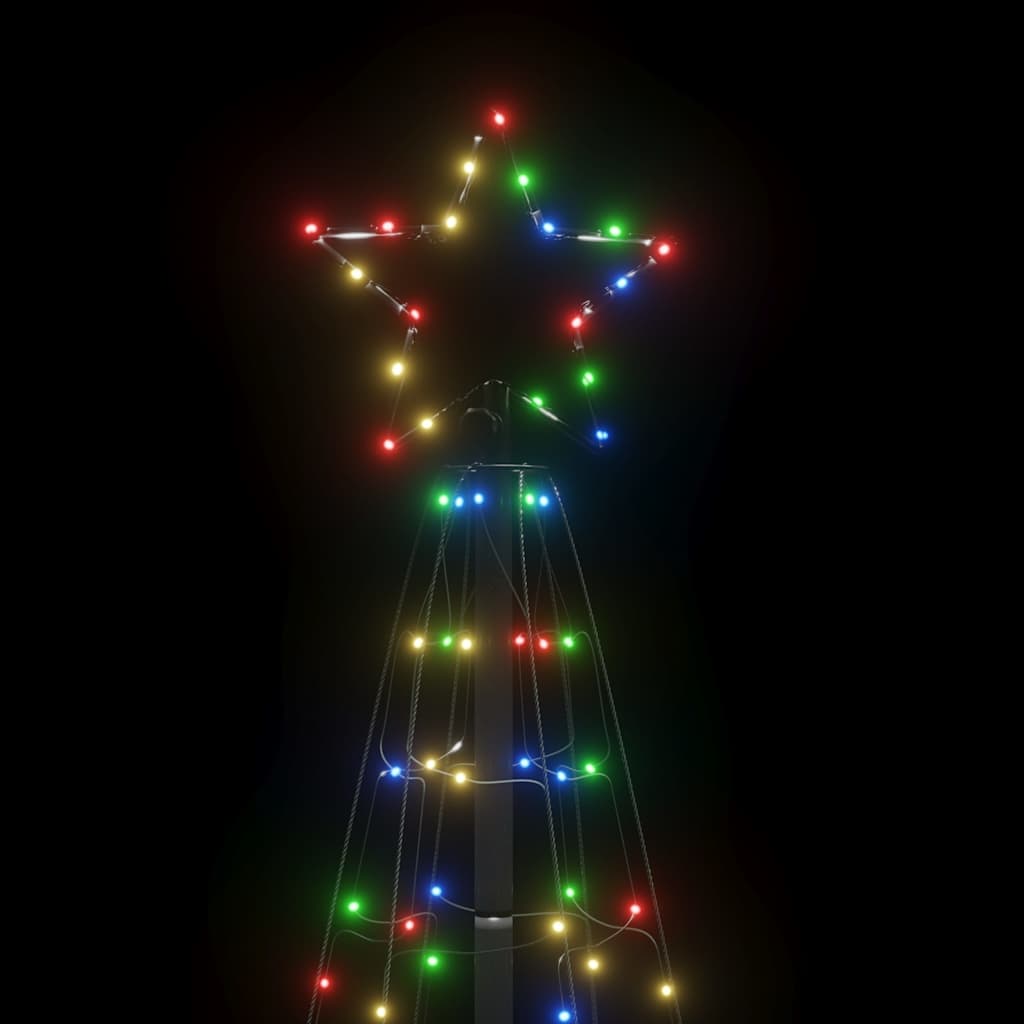 Albero di Natale a LED con Punte 220 LED Colorato 180 cm