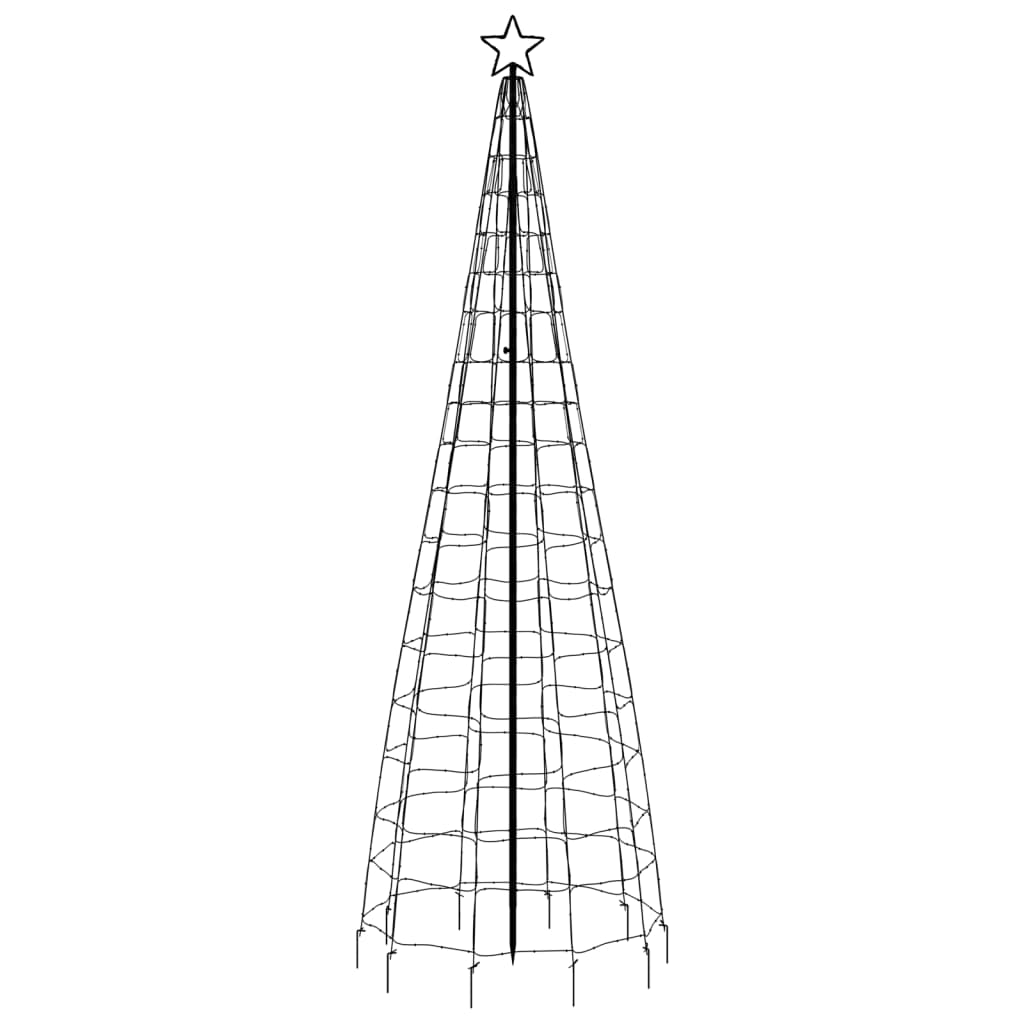 Albero di Natale a LED con Punte 570 LED Bianco Caldo 300 cm