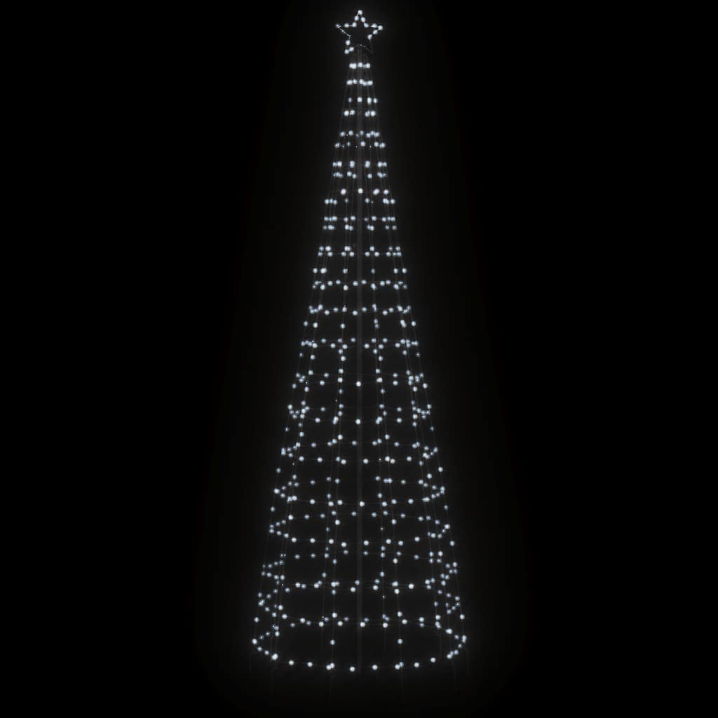 Albero di Natale a LED con Punte 570 LED Bianco Freddo 300 cm