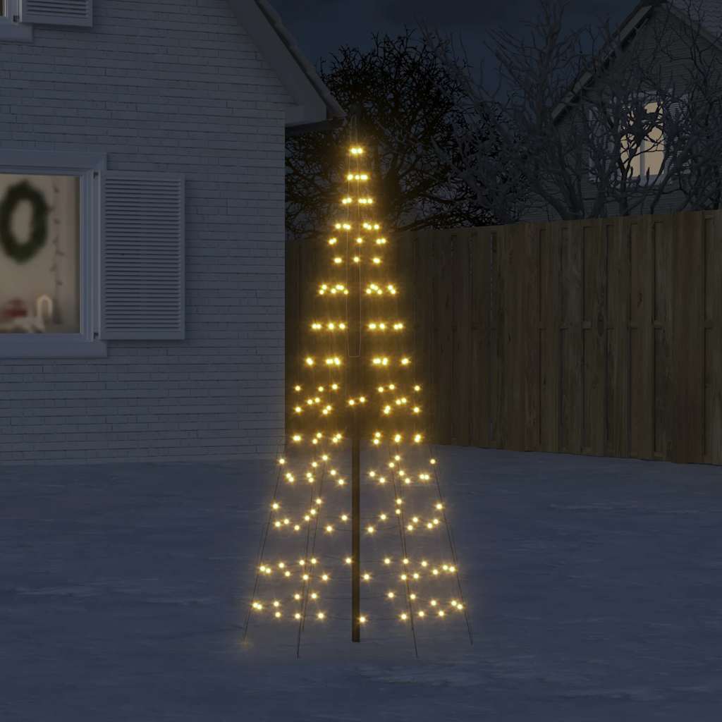 Albero di Natale a LED 200 LED Bianco Caldo 180 cm