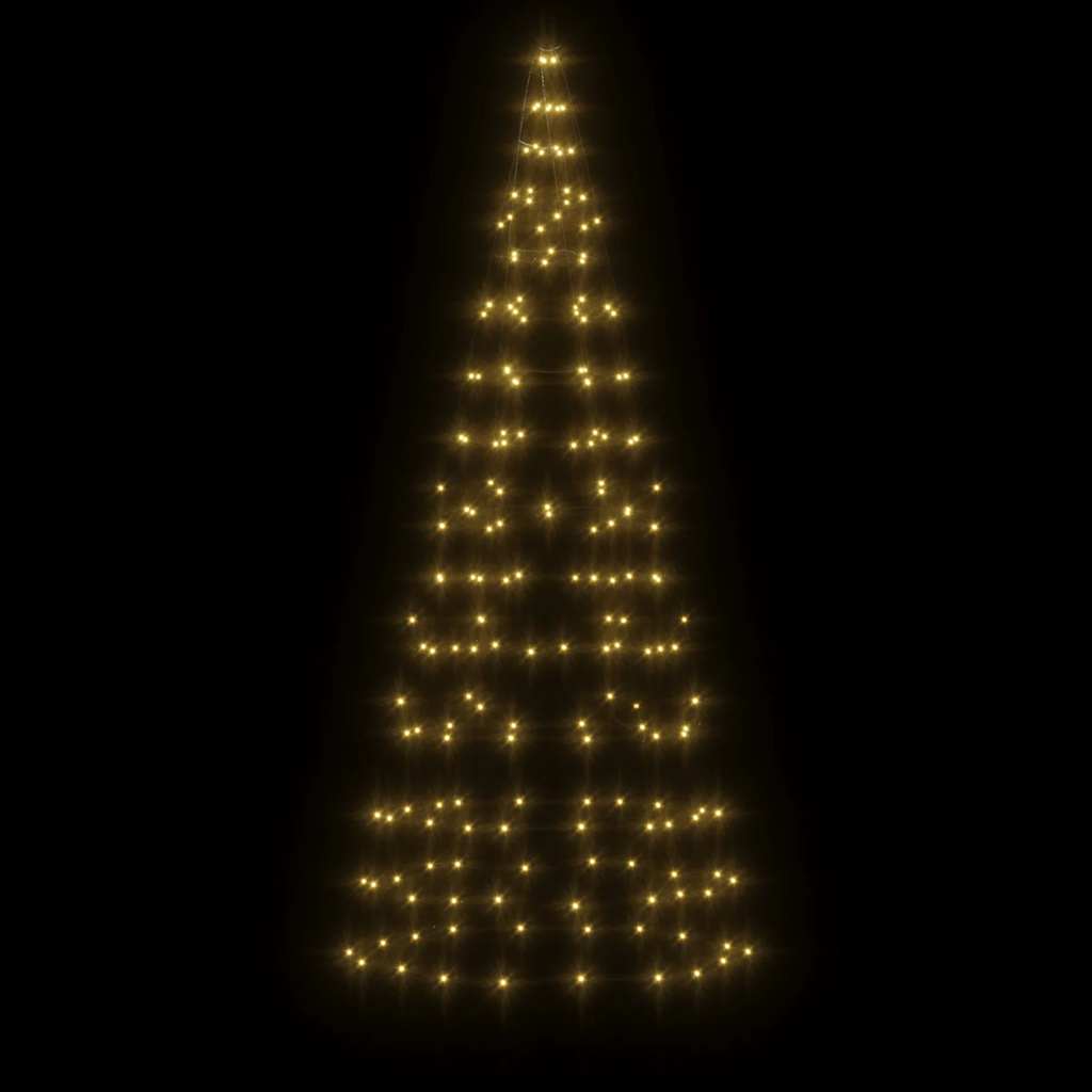 Albero di Natale a LED 200 LED Bianco Caldo 180 cm