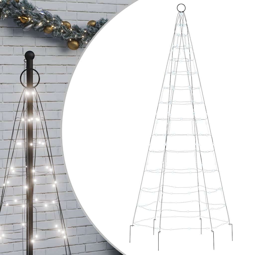 Albero di Natale a LED 200 LED Bianco Freddo 180 cm