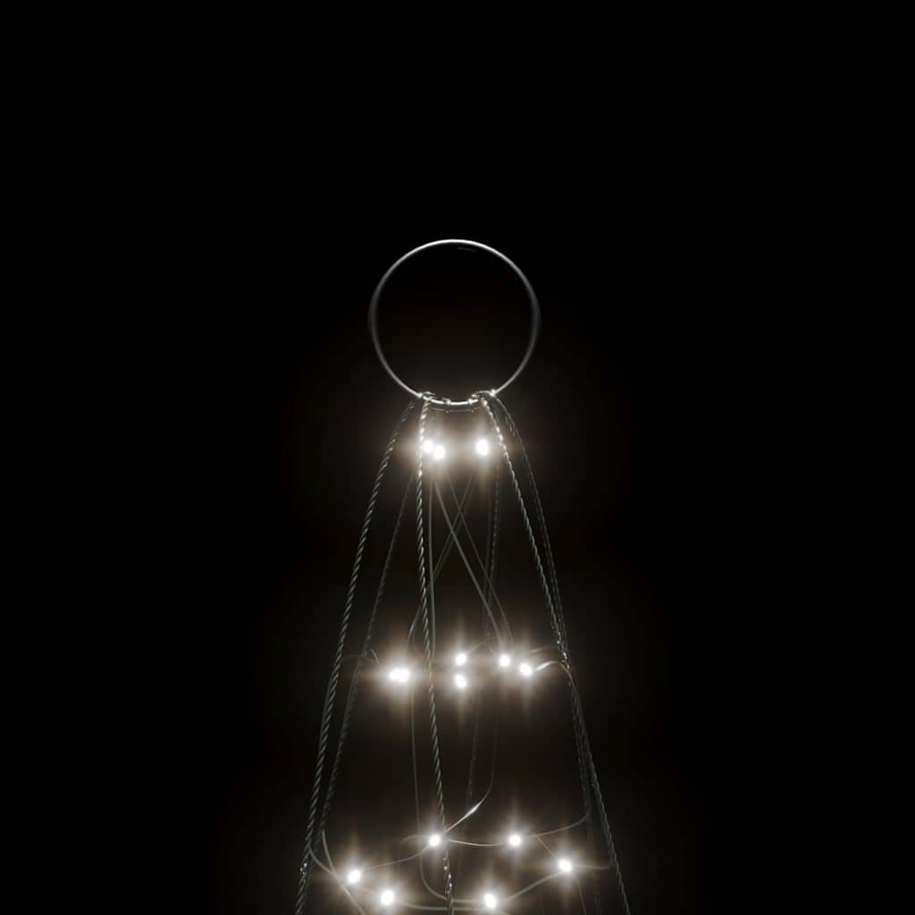 Albero di Natale a LED 200 LED Bianco Freddo 180 cm