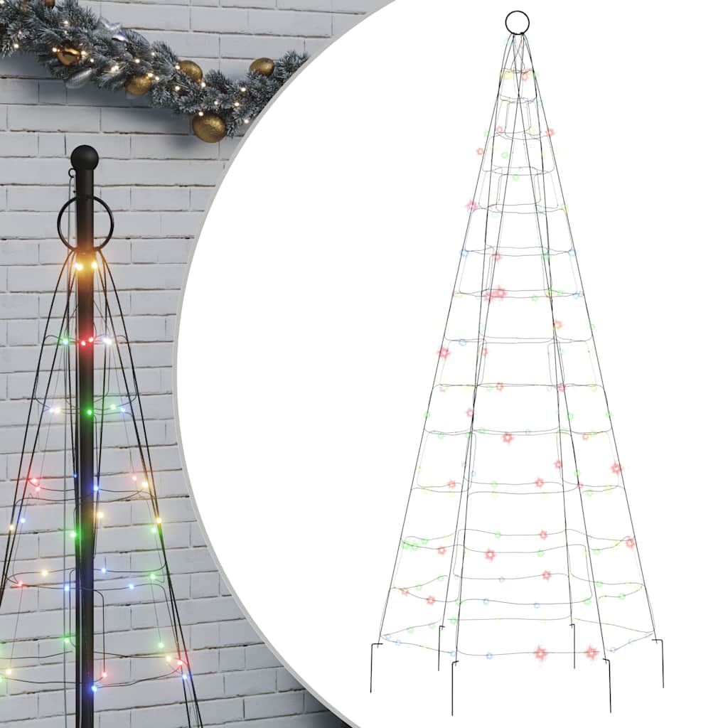Albero di Natale a LED 200 LED Colorato 180 cm