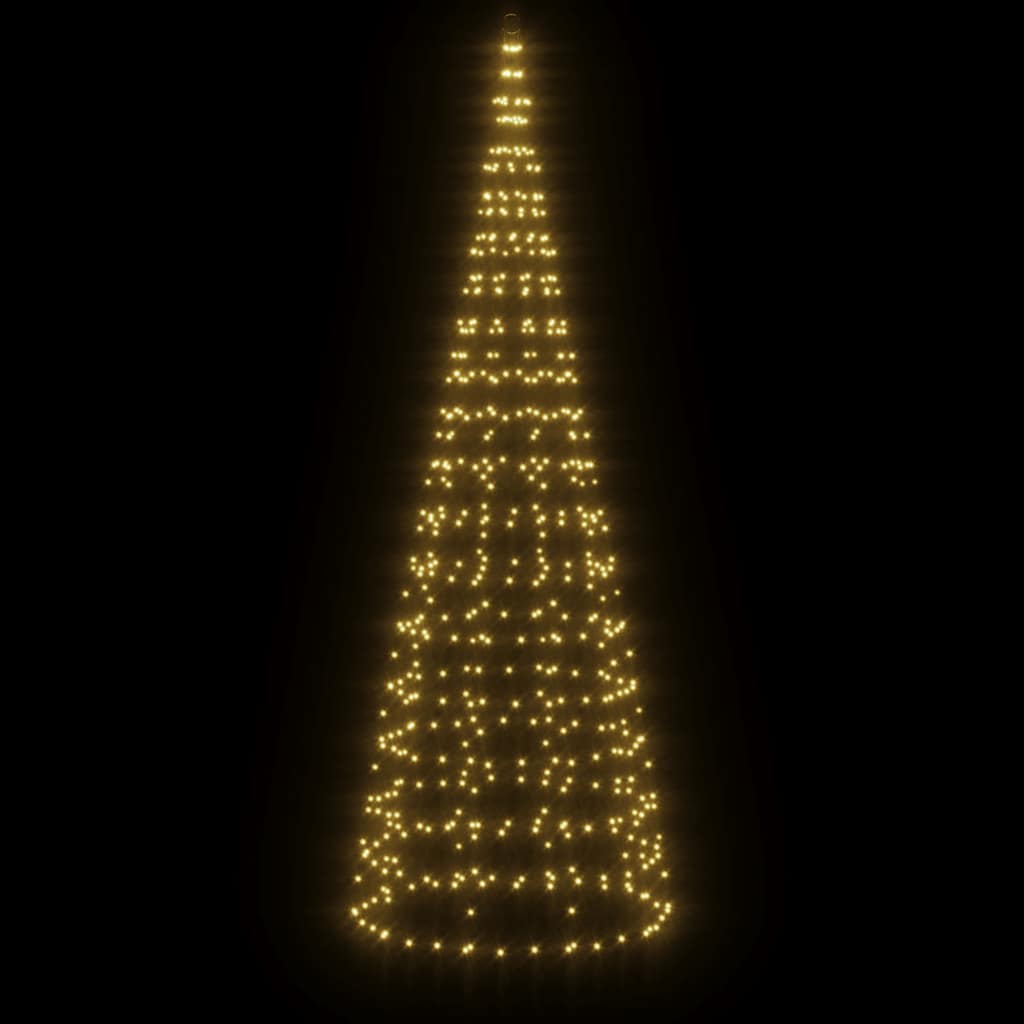 Albero di Natale a LED 550 LED Bianco Caldo 300 cm