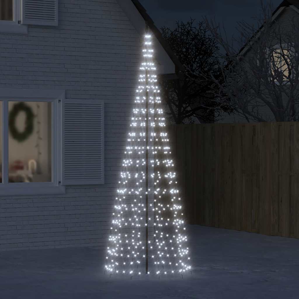 Albero di Natale a LED 550 LED Bianco Freddo 300 cm
