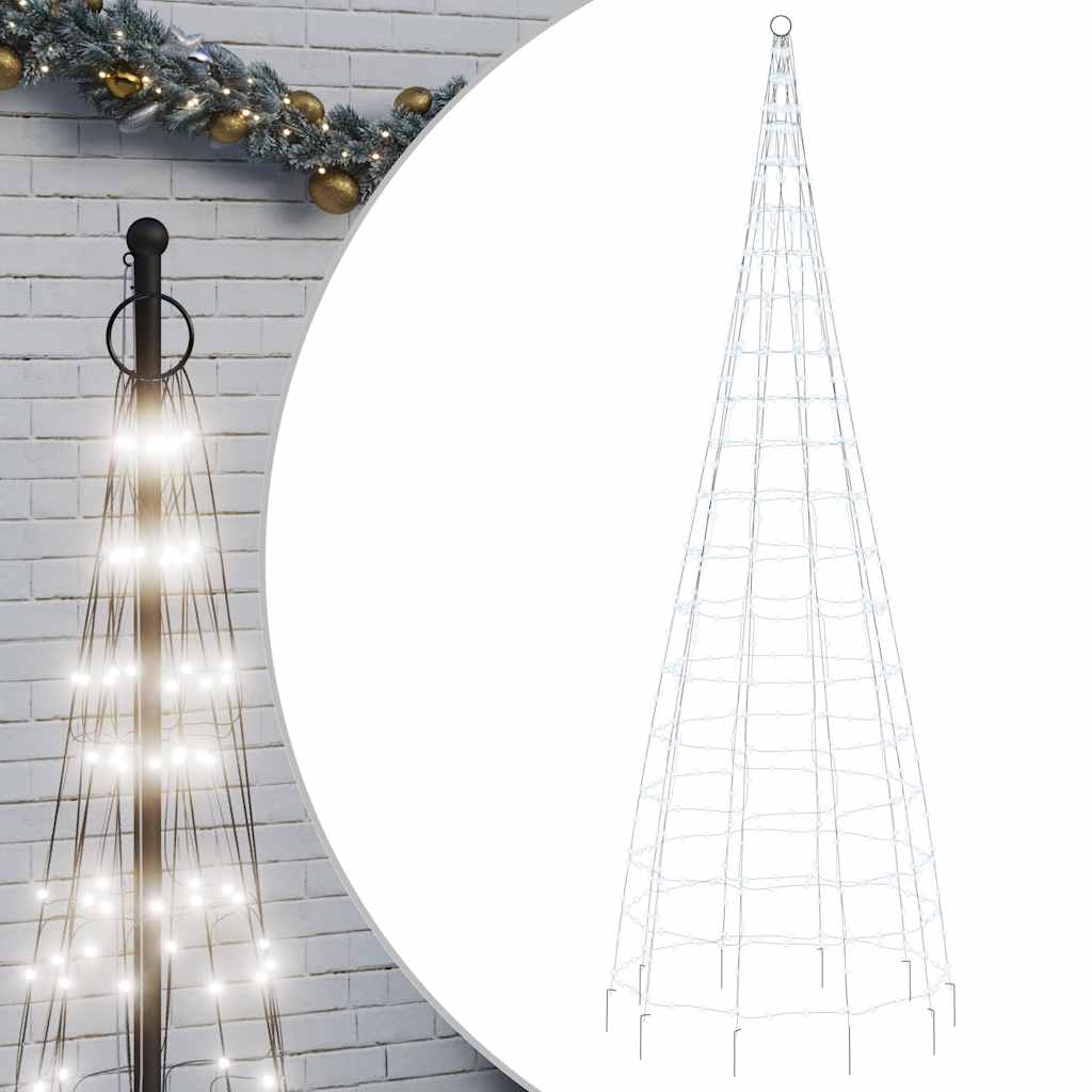 Albero di Natale a LED 550 LED Bianco Freddo 300 cm
